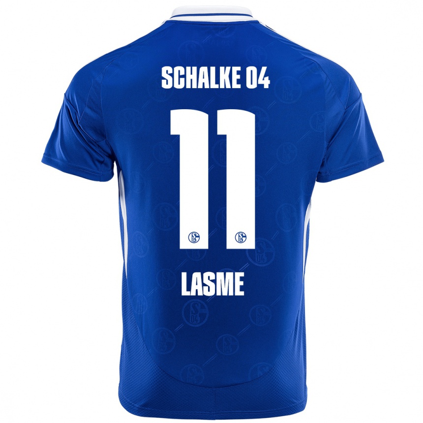 Kids Football Bryan Lasme #11 Royal Blue Home Jersey 2024/25 T-Shirt Nz