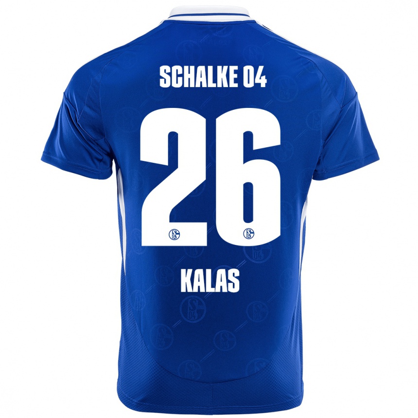 Kids Football Tomas Kalas #26 Royal Blue Home Jersey 2024/25 T-Shirt Nz