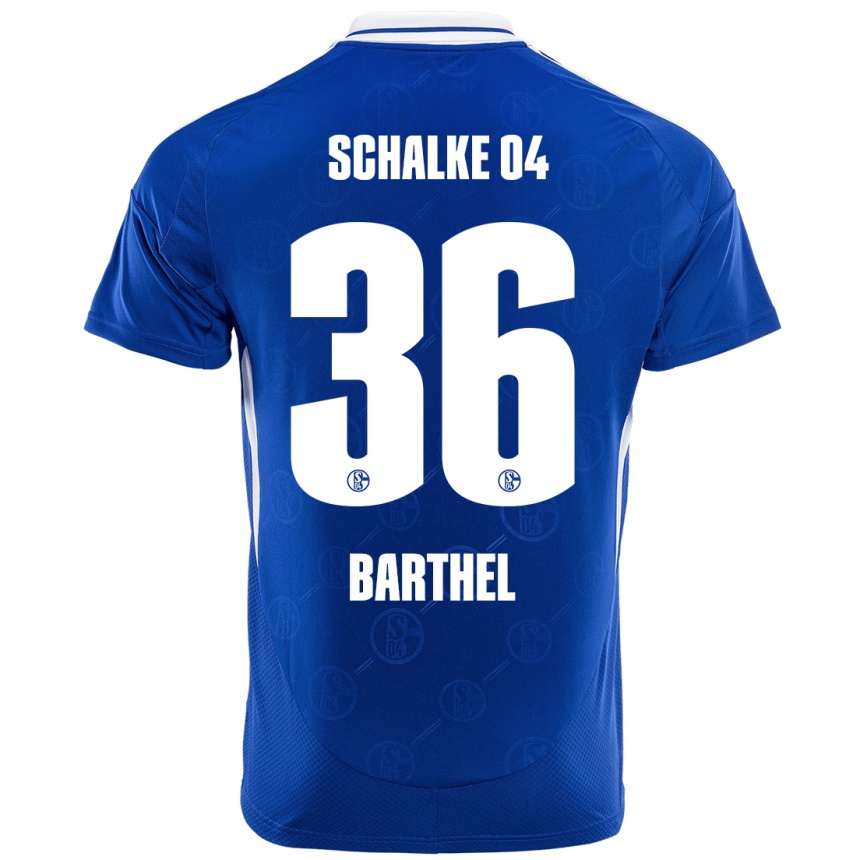 Kids Football Niklas Barthel #36 Royal Blue Home Jersey 2024/25 T-Shirt Nz