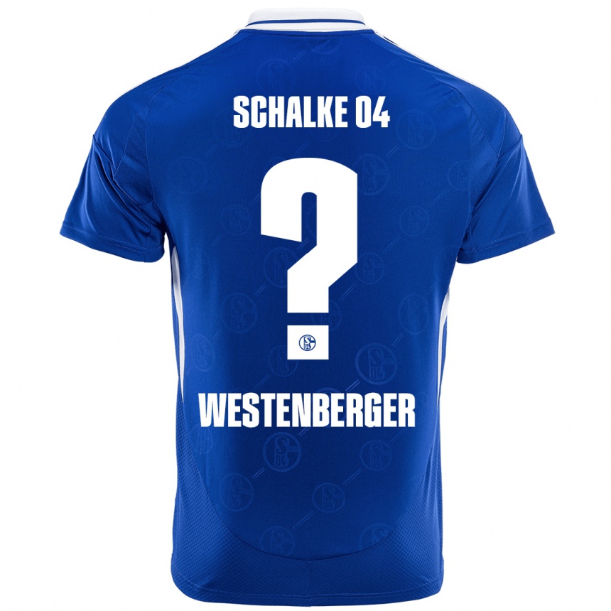 Kids Football Noel Westenberger #0 Royal Blue Home Jersey 2024/25 T-Shirt Nz