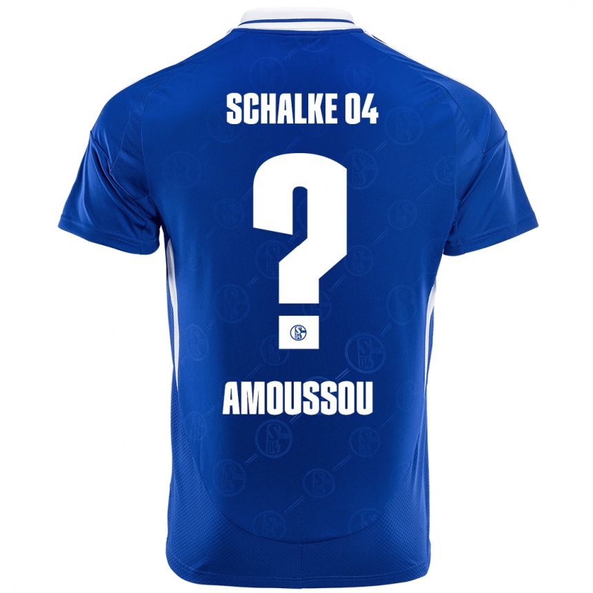 Kids Football Zaid Amoussou #0 Royal Blue Home Jersey 2024/25 T-Shirt Nz