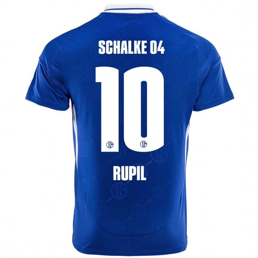 Kids Football Timothé Rupil #10 Royal Blue Home Jersey 2024/25 T-Shirt Nz