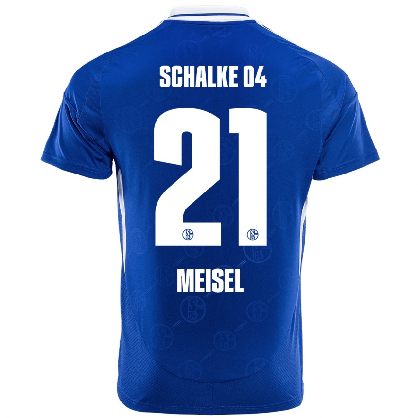 Kids Football Kelsey Meisel #21 Royal Blue Home Jersey 2024/25 T-Shirt Nz