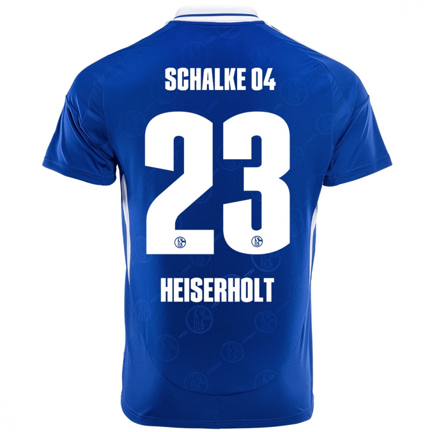 Kids Football Finn Heiserholt #23 Royal Blue Home Jersey 2024/25 T-Shirt Nz