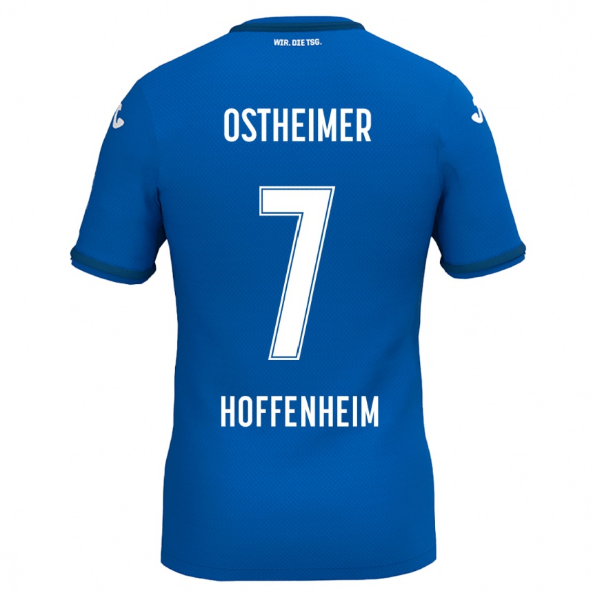 Kids Football Nevio Ostheimer #7 Royal Blue Home Jersey 2024/25 T-Shirt Nz