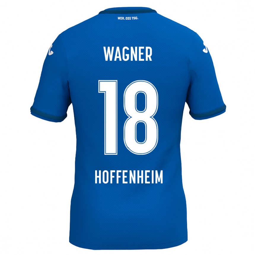 Kids Football Ricardo Wagner #18 Royal Blue Home Jersey 2024/25 T-Shirt Nz