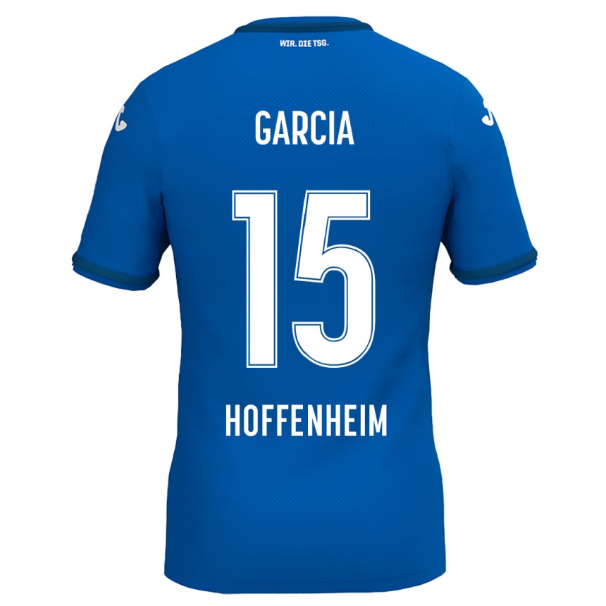 Kids Football Marta Cazalla Garcia #15 Royal Blue Home Jersey 2024/25 T-Shirt Nz