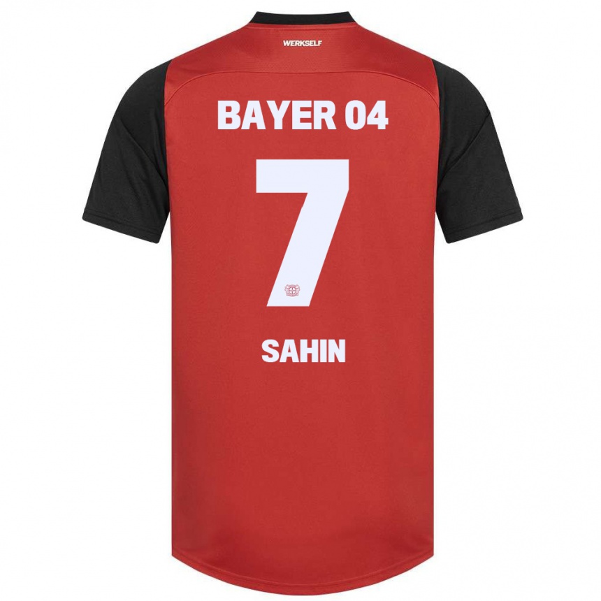 Kids Football Batuhan Sahin #7 Red Black Home Jersey 2024/25 T-Shirt Nz