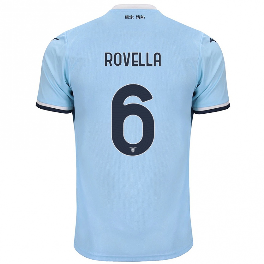 Kids Football Nicolo Rovella #6 Blue Home Jersey 2024/25 T-Shirt Nz