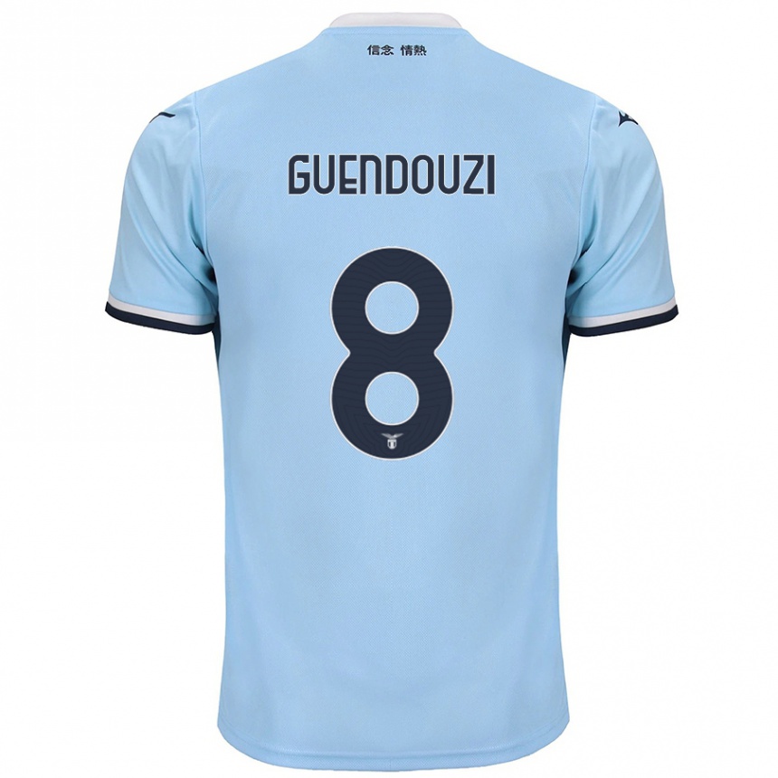 Kids Football Matteo Guendouzi #8 Blue Home Jersey 2024/25 T-Shirt Nz