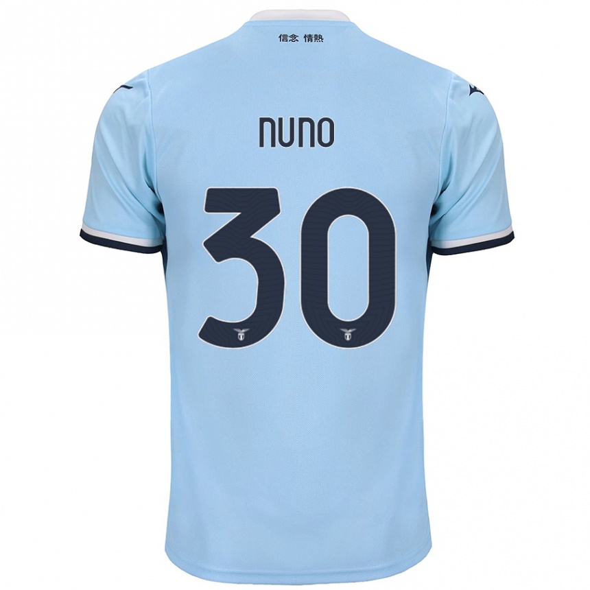 Kids Football Nuno Tavares #30 Blue Home Jersey 2024/25 T-Shirt Nz