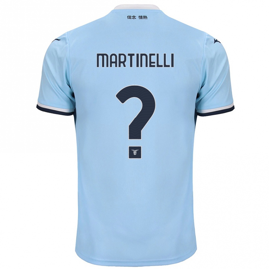 Kids Football Leonardo Martinelli #0 Blue Home Jersey 2024/25 T-Shirt Nz