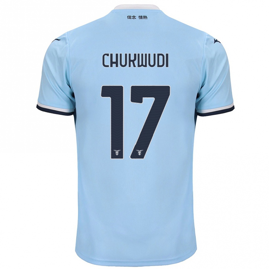 Kids Football Ogonna Franca Chukwudi #17 Blue Home Jersey 2024/25 T-Shirt Nz