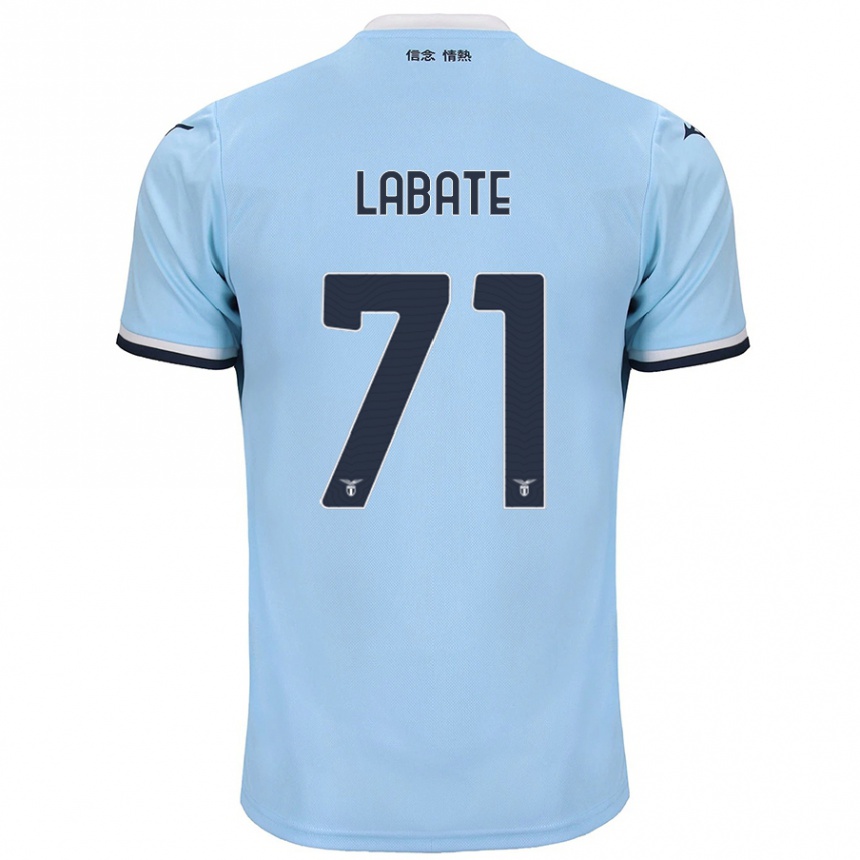 Kids Football Camilla Labate #71 Blue Home Jersey 2024/25 T-Shirt Nz