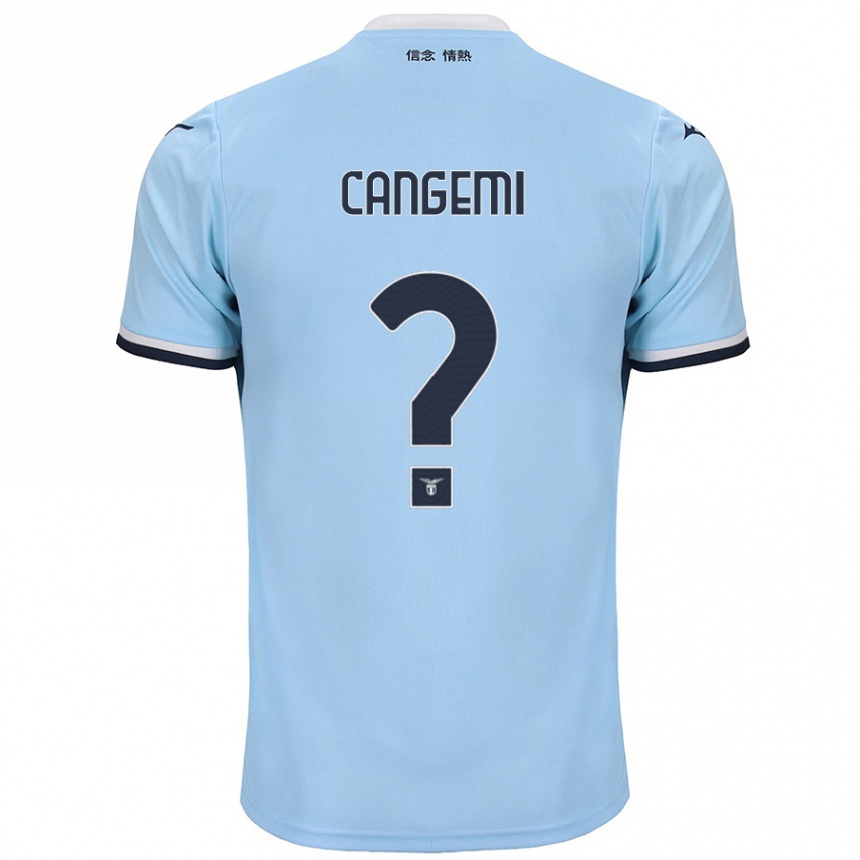 Kids Football Emanuele Cangemi #0 Blue Home Jersey 2024/25 T-Shirt Nz