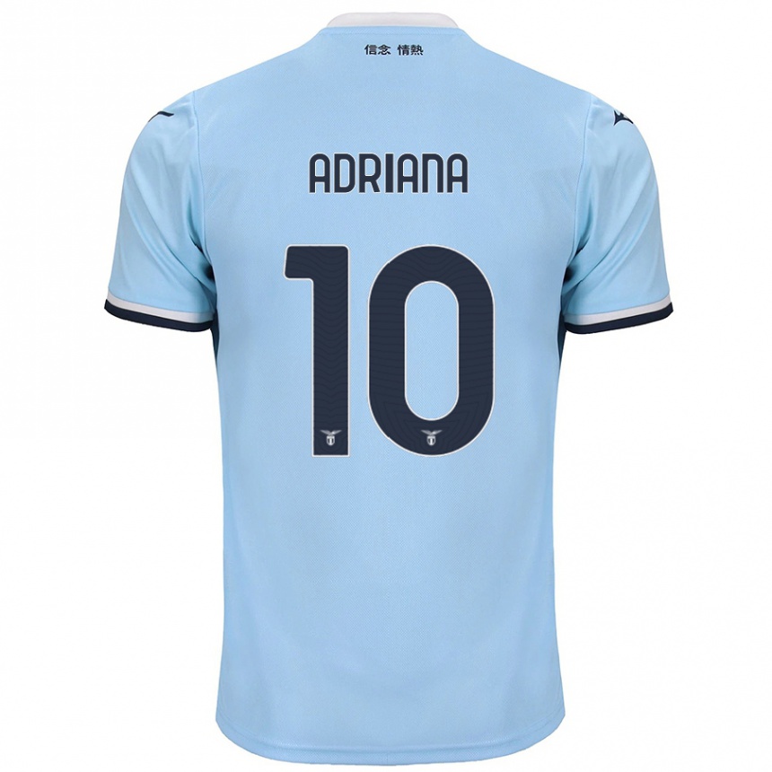 Kids Football Adriana Martín Santamaría #10 Blue Home Jersey 2024/25 T-Shirt Nz