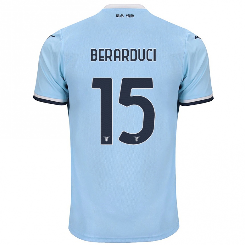 Kids Football Martina Berarduci #15 Blue Home Jersey 2024/25 T-Shirt Nz