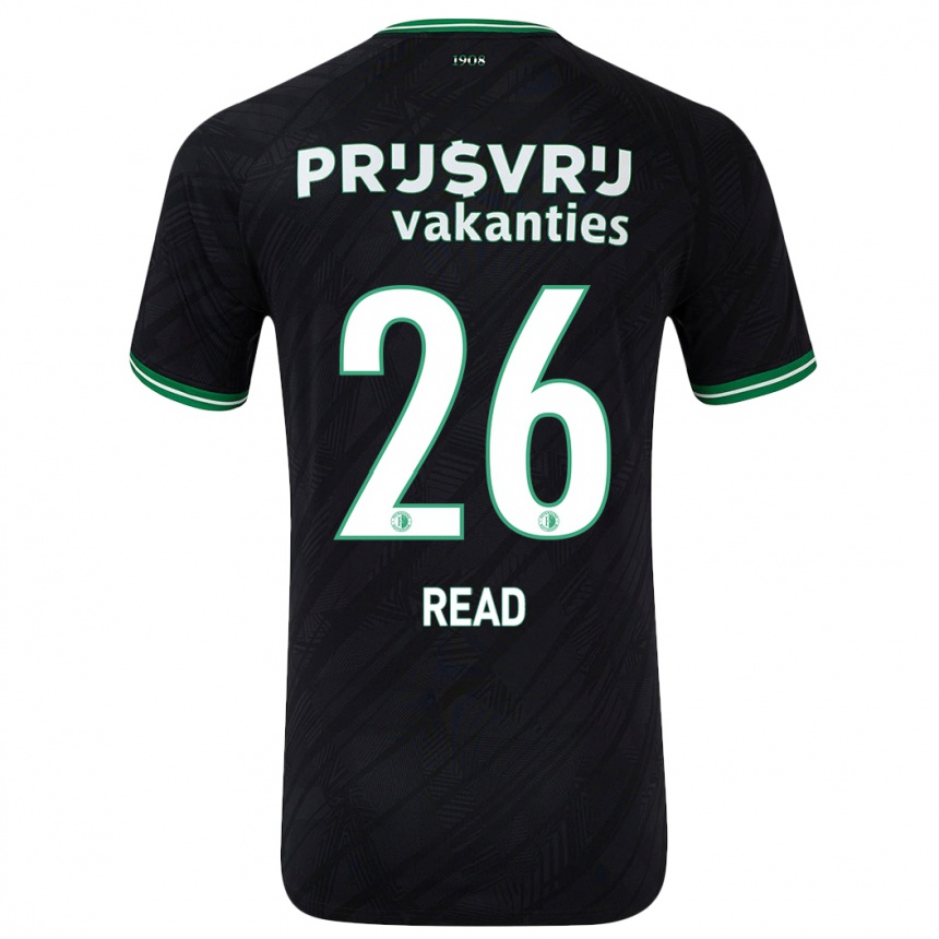 Kids Football Givairo Read #26 Black Green Away Jersey 2024/25 T-Shirt Nz