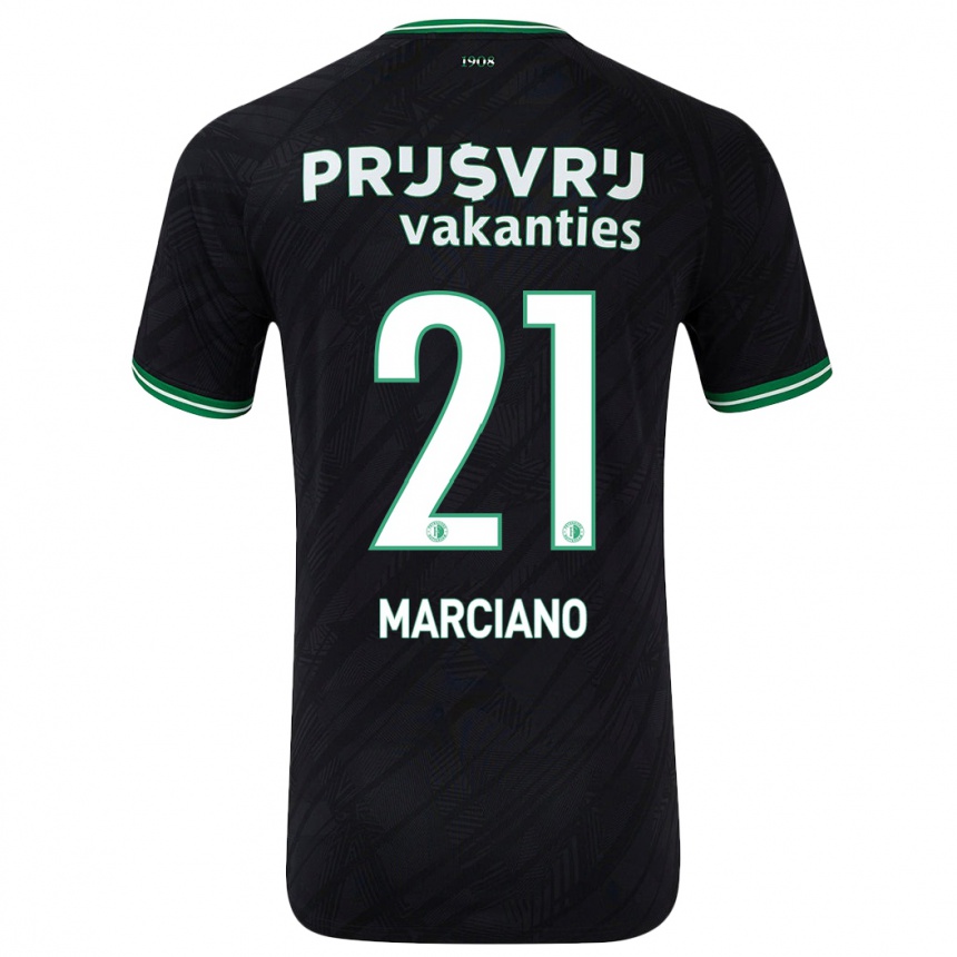 Kids Football Ofir Marciano #21 Black Green Away Jersey 2024/25 T-Shirt Nz