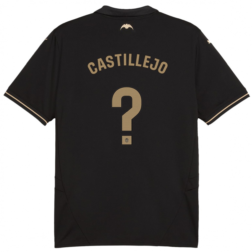 Kids Football Samu Castillejo #0 Black Away Jersey 2024/25 T-Shirt Nz