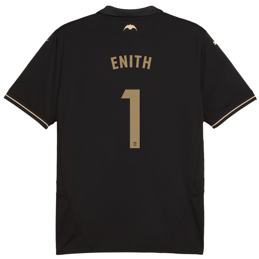 Kids Football Enith #1 Black Away Jersey 2024/25 T-Shirt Nz