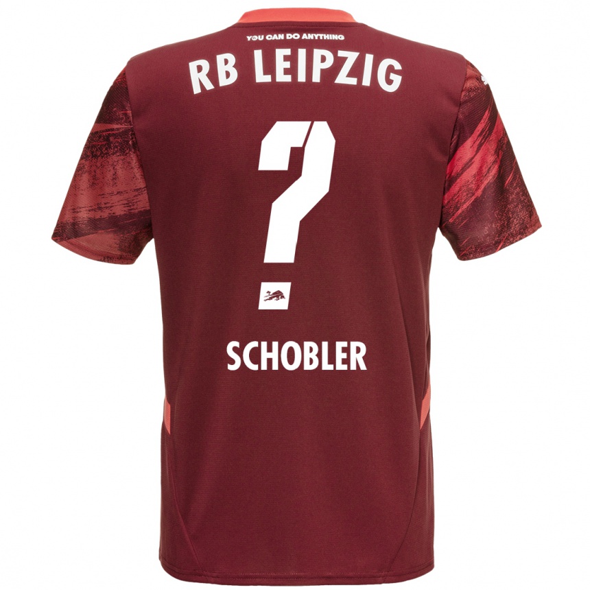 Kids Football Laurin Schößler #0 Burgundy Away Jersey 2024/25 T-Shirt Nz