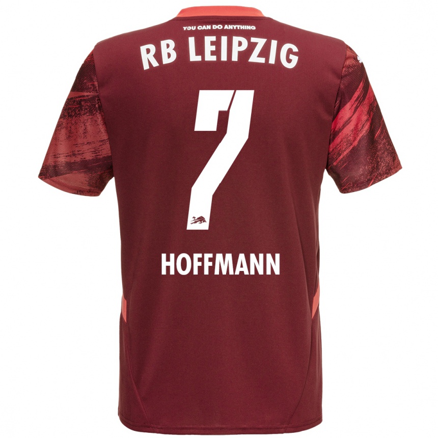 Kids Football Giovanna Hoffmann #7 Burgundy Away Jersey 2024/25 T-Shirt Nz