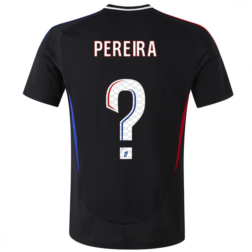 Kids Football Mateo Pereira #0 Black Away Jersey 2024/25 T-Shirt Nz