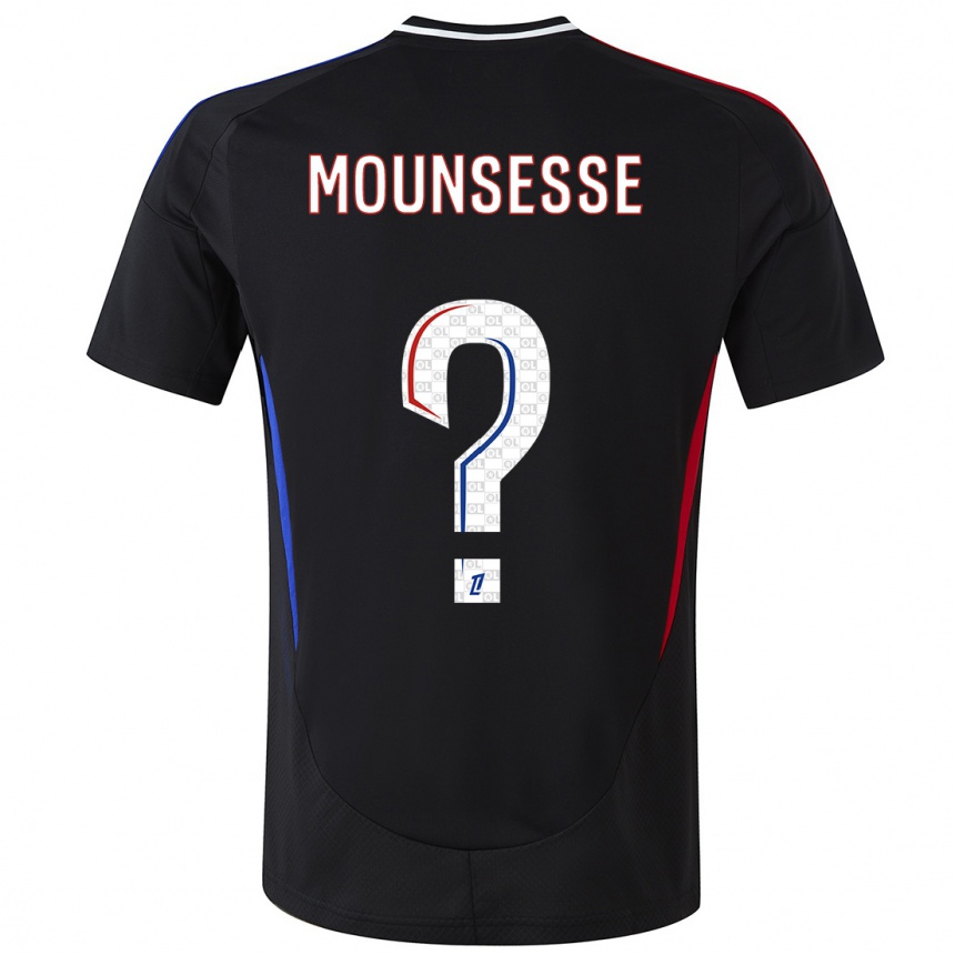 Kids Football Jeremy Mounsesse #0 Black Away Jersey 2024/25 T-Shirt Nz