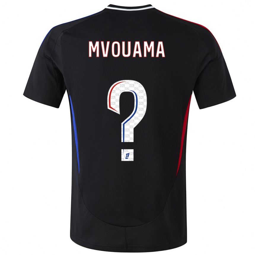 Kids Football Olivier Mvouama #0 Black Away Jersey 2024/25 T-Shirt Nz