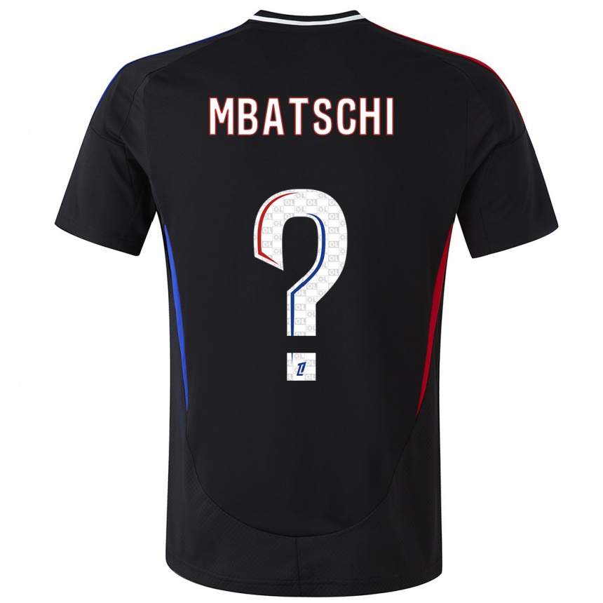 Kids Football Prince Mbatschi #0 Black Away Jersey 2024/25 T-Shirt Nz