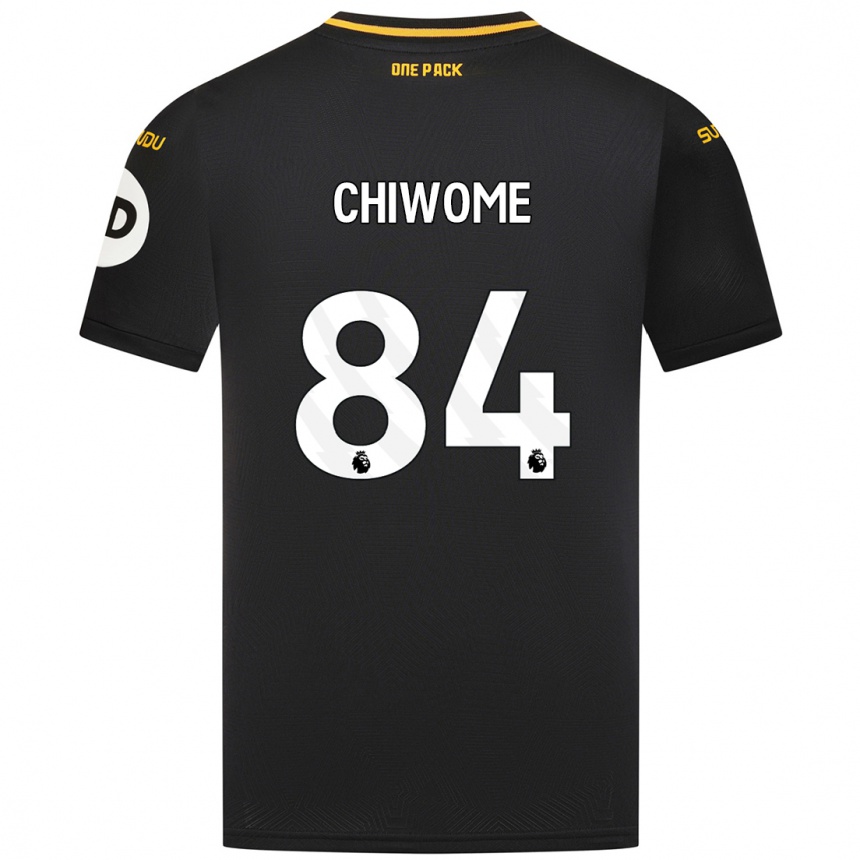 Kids Football Leon Chiwome #84 Black Away Jersey 2024/25 T-Shirt Nz