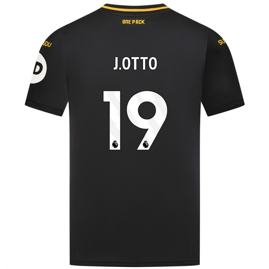 Kids Football Jonny Otto #19 Black Away Jersey 2024/25 T-Shirt Nz