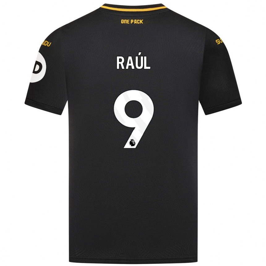 Kids Football Raul Jimenez #9 Black Away Jersey 2024/25 T-Shirt Nz