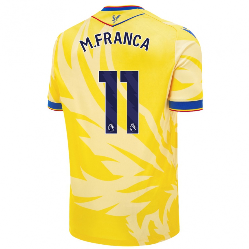 Kids Football Matheus França #11 Yellow Away Jersey 2024/25 T-Shirt Nz