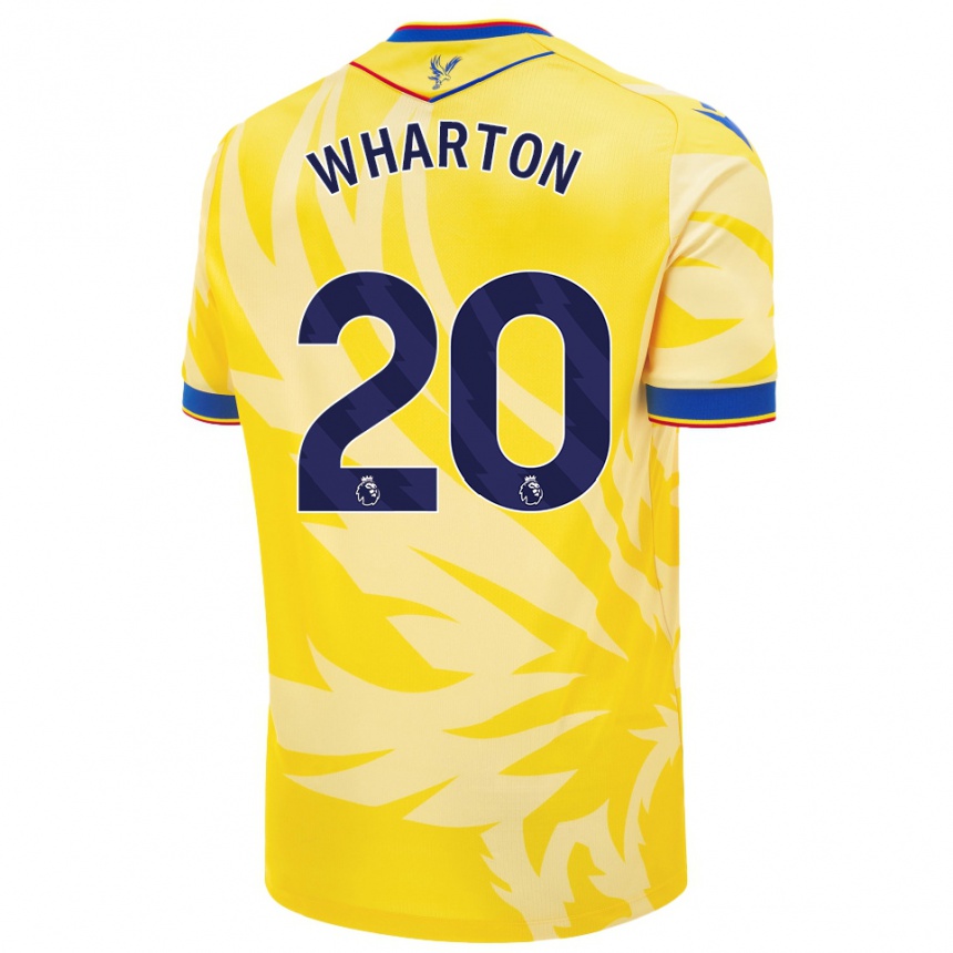 Kids Football Adam Wharton #20 Yellow Away Jersey 2024/25 T-Shirt Nz