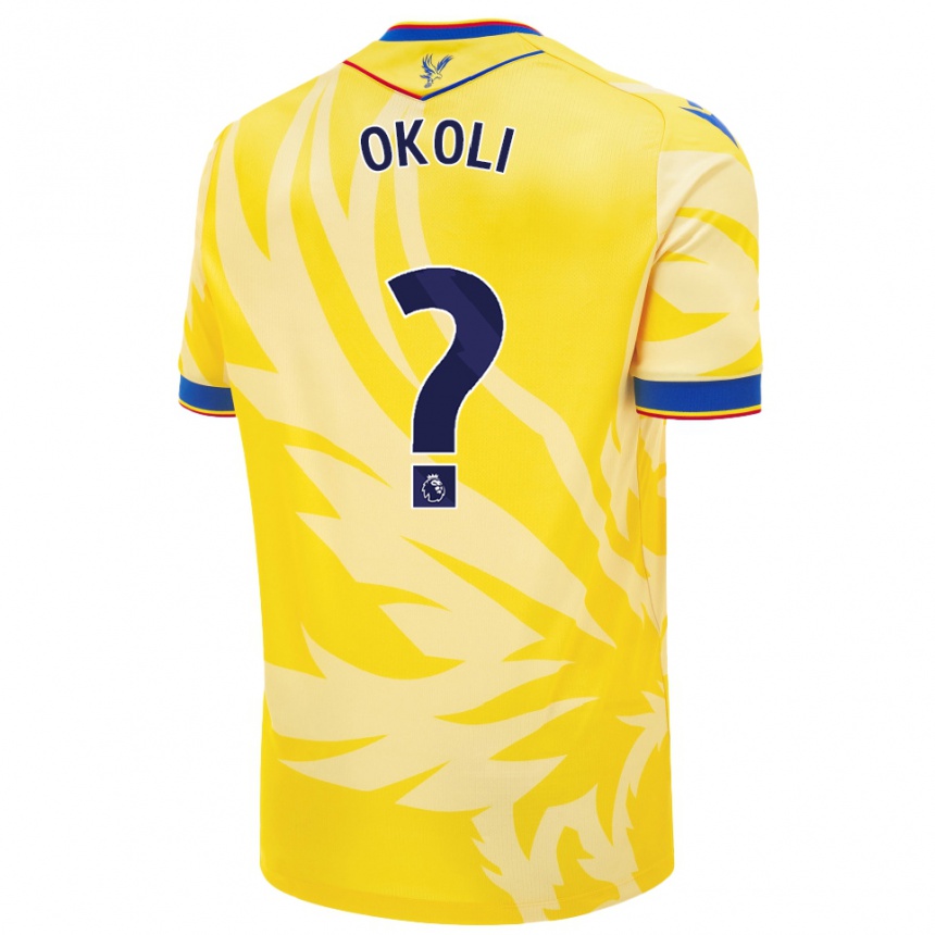 Kids Football Chuks Okoli #0 Yellow Away Jersey 2024/25 T-Shirt Nz