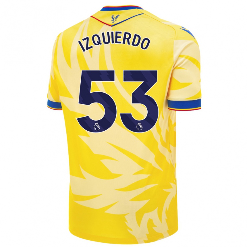 Kids Football Jackson Izquierdo #53 Yellow Away Jersey 2024/25 T-Shirt Nz