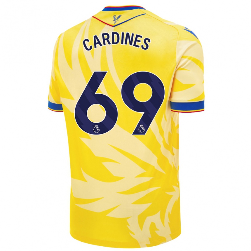 Kids Football Rio Cardines #69 Yellow Away Jersey 2024/25 T-Shirt Nz