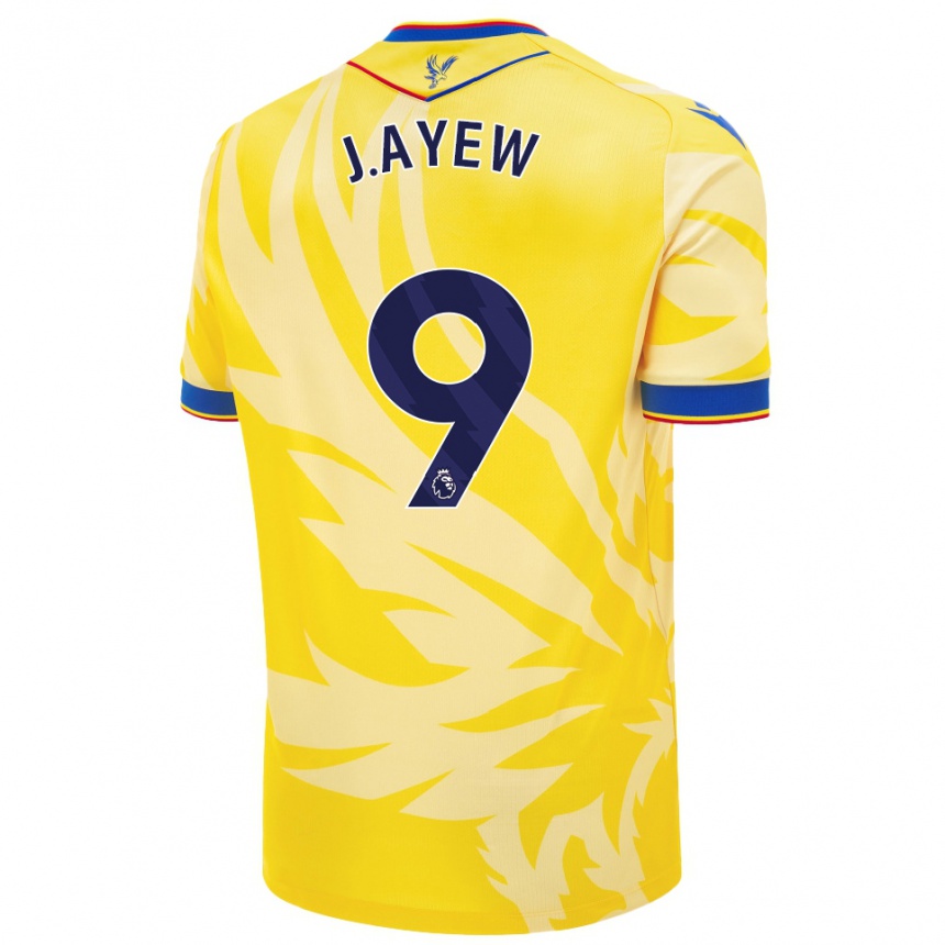 Kids Football Jordan Ayew #9 Yellow Away Jersey 2024/25 T-Shirt Nz