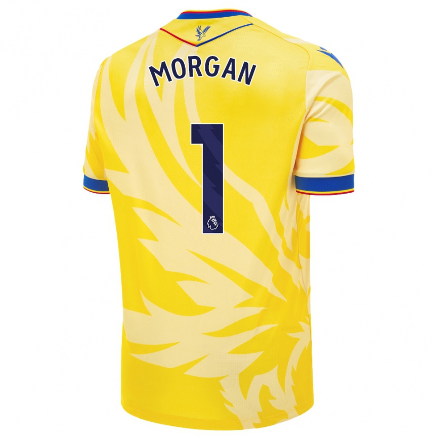 Kids Football Chloe Morgan #1 Yellow Away Jersey 2024/25 T-Shirt Nz