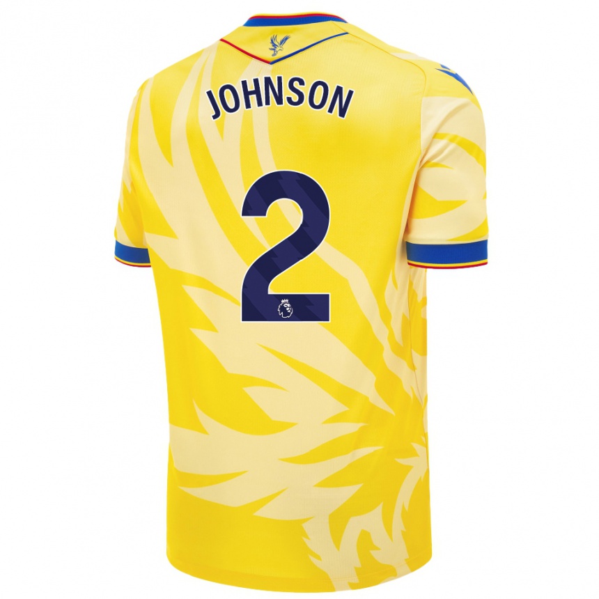 Kids Football Annabel Johnson #2 Yellow Away Jersey 2024/25 T-Shirt Nz