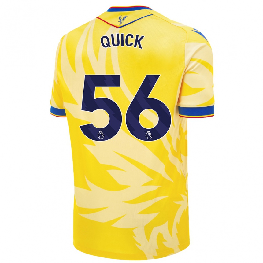 Kids Football Daniel Quick #56 Yellow Away Jersey 2024/25 T-Shirt Nz