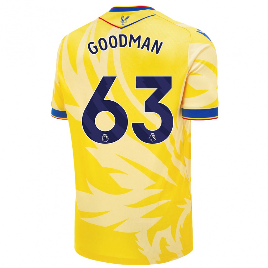 Kids Football Owen Goodman #63 Yellow Away Jersey 2024/25 T-Shirt Nz