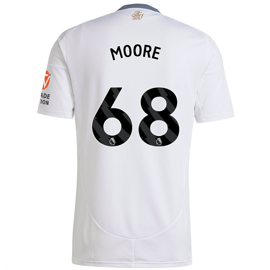 Kids Football Kobei Moore #68 White Away Jersey 2024/25 T-Shirt Nz