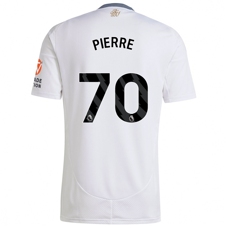 Kids Football Kyrie Pierre #70 White Away Jersey 2024/25 T-Shirt Nz