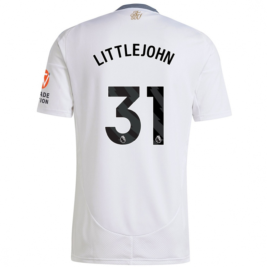 Kids Football Ruesha Littlejohn #31 White Away Jersey 2024/25 T-Shirt Nz