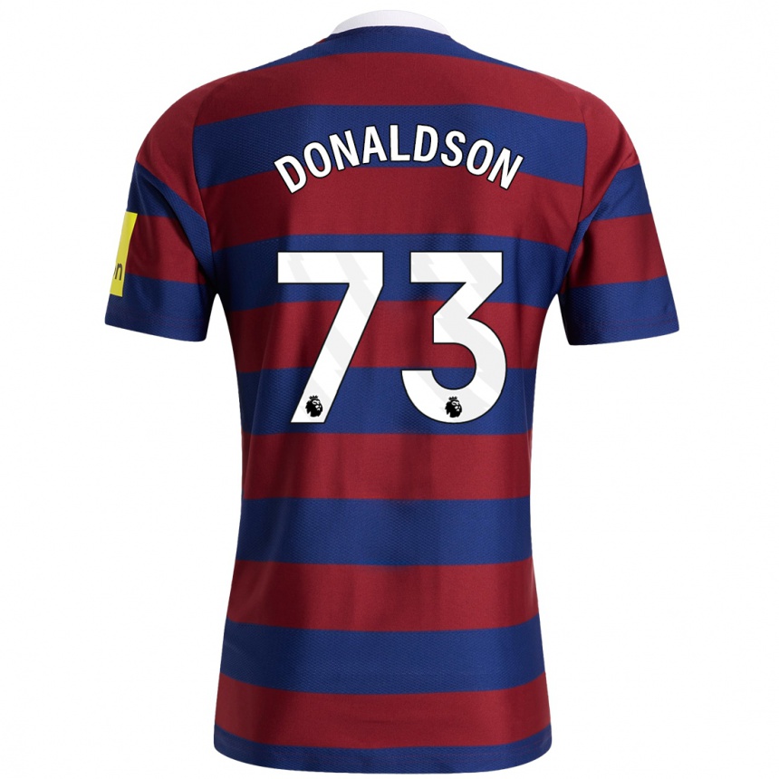 Kids Football Josh Donaldson #73 Burgundy Navy Blue Away Jersey 2024/25 T-Shirt Nz