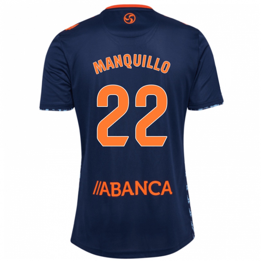 Kids Football Javier Manquillo #22 Navy Blue Away Jersey 2024/25 T-Shirt Nz