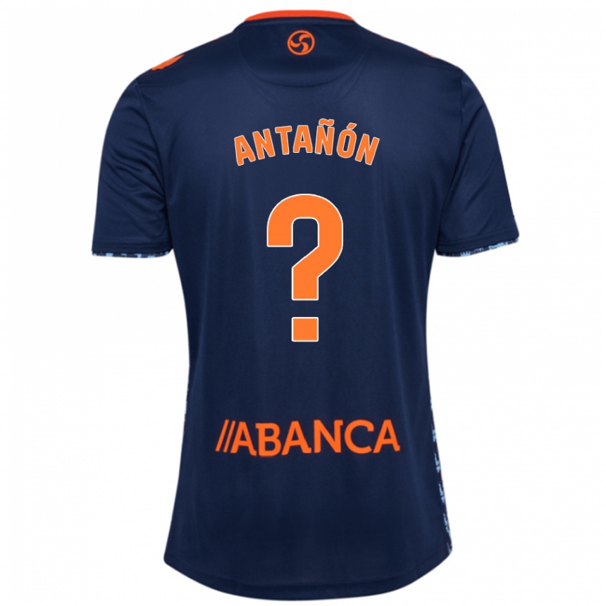 Kids Football Andrés Antañón #0 Navy Blue Away Jersey 2024/25 T-Shirt Nz